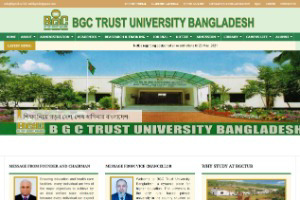 BGC Trust University Bangladesh Website
