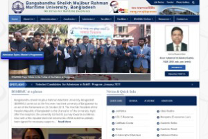 Bangabandhu Sheikh Mujibur Rahman Maritime University Website