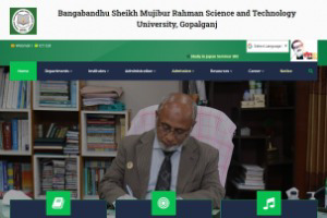 Bangabandhu Sheikh Mujibur Rahman Science and Technology University Website