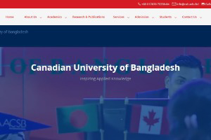 Canadian University of Bangladesh Website