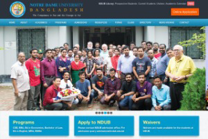Notre Dame University Bangladesh Website