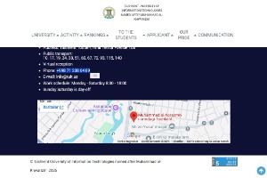 Tashkent University of Information Technologies Muhammad Al Khwarizmi Website
