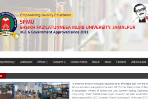 Sheikh Fazilatunnesa Mujib University Website