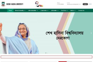 Sheikh Hasina University Website