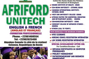 Afriford University Benin Republic Website