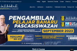 Universiti Sultan Azlan Shah USAS Website