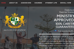 Asia College of Exercise and Sports Medicine Website