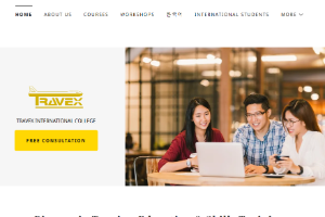 Travex International College Website