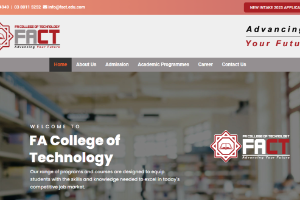 FA College of Technology Website