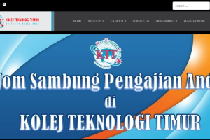 Kolej Teknologi Timur Website