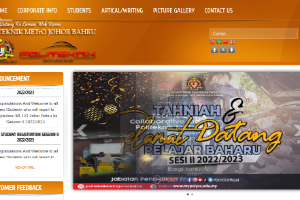 Politeknik Metro Johor Bahru Website