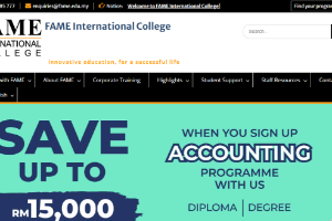FAME International College Website
