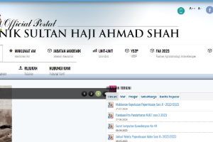 Politeknik Sultan Haji Ahmad Shah Website