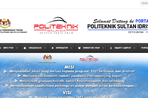 Politeknik Sultan Idris Shah Website