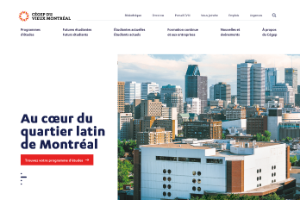 Cégep du Vieux Montréal Website