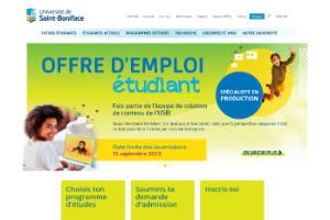 Université de Saint-Boniface Website