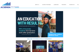 Acsenda School of Management Website