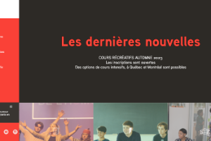 École Nationale de l'Humour Montreal Website