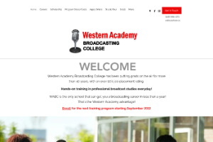 Western Academy Broadcasting College Saskatoon Website