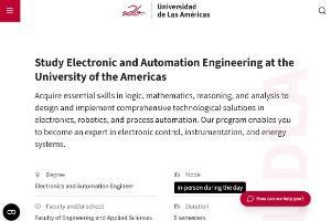 Universidad de Las Américas Ecuador Website