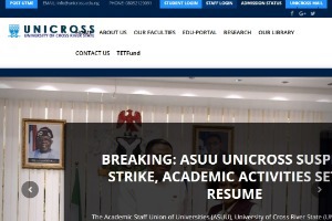 University of Cross River State Website