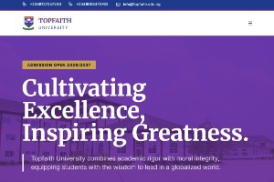Topfaith University Website