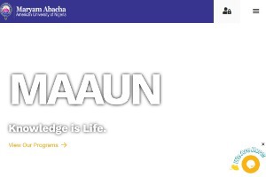 Maryam Abacha American University of Nigeria Website