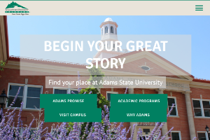 Adams State University Website