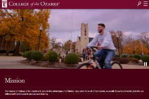College of the Ozarks Website