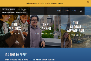 Goucher College Website