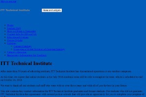 ITT Technical Institute Website