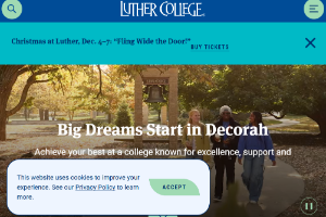 Luther College Iowa Website