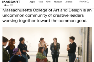 Massachusetts College of Art and Design Website