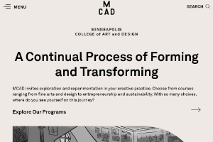 Minneapolis College of Art and Design Website