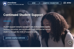 Penn State Fayette, The Eberly Campus Website