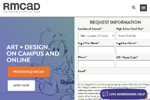 Rocky Mountain College of Art + Design  Website