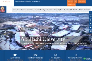 Abhilashi University Website