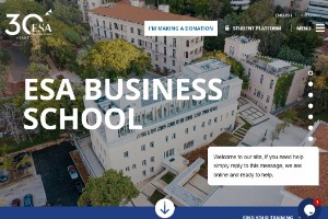 Ecole Supérieure des Affaires (ESA Business School) Website