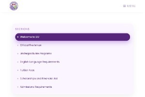 East International University Website