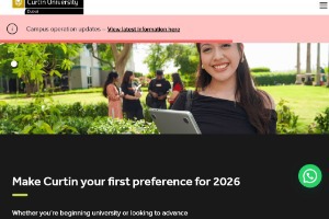 Curtin University Dubai Website