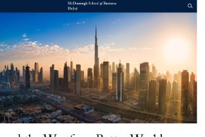 Georgetown University Dubai Website