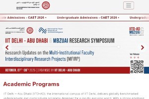 Indian Institute of Technology Delhi – Abu Dhabi Website