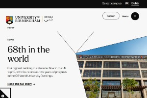 University of Birmingham Dubai Website