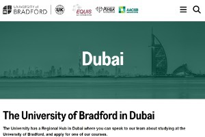 University of Bradford Dubai Website