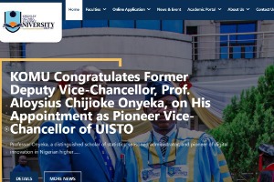 Kingsley Ozumba Mbadiwe University Website