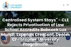 Lux Mundi University Website