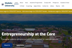 Maduka University Website