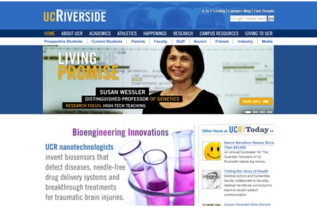 University of California, Riverside Website