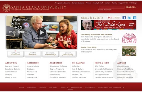 Santa Clara University Website