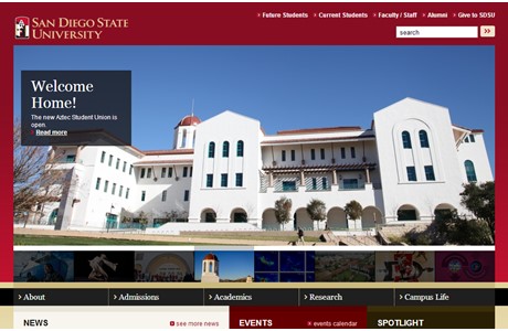 San Diego State University Website